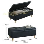 LACOS 100cm PU Storage Bench- 2 Colors - Image 5