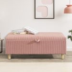 LAVEN 100cm Corduroy Fabric Storage Bench- 3 Colors - Image 7
