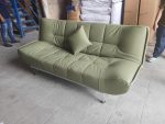 VERONA Pet Friendly Synthetic Fabric Sofa Bed-Green - Image 4