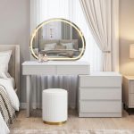 LEGACY Expandable LED Mirror Dressing Table Set