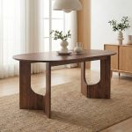 MOSS 160cm Wooden Dining table-Walnut