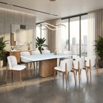 MOTTO 8 Seater Artificial Marble Dining Set - Image 2