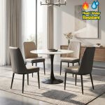 MODO Sintered Stone 4 Seater Round Dining Set