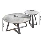 NOOR Sintered Stone Nesting Coffee Table - Image 4
