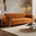 OLDEN 3 Seater Sofa-Orange - Image 2