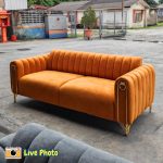 OLDEN 3 Seater Sofa-Orange - Image 4