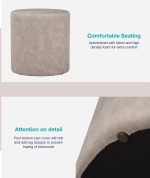 OMNI Arctus Fabric Round Stool-2 Colors - Image 10