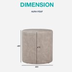 OMNI Arctus Fabric Round Stool-2 Colors - Image 9