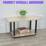 ELIN 80cm Coffee Table-Oak - Image 4