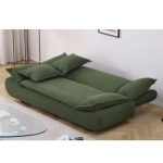 PROTOFINO 3 Seater Corduroy Fabric Sofa Bed-Green - Image 2