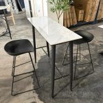 QUARTZ Sintered Stone 2 Seater Bar Set-Black - Image 4