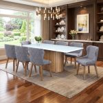 REGAL 8 Seater Marble Dining Set