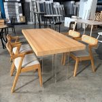 SAFFRON 4 Seater Dining Set-Natural - Image 2