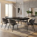 SPHERE 6 Seater Dining Set-Black