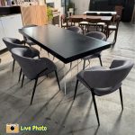 SPHERE 6 Seater Dining Set-Black - Image 4