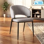 SPHERE Easy Clean Fabric Arm Chair-Grey