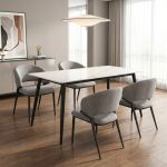 SUMAC 4 Seater Sintered Stone Dining Set