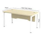 SWT 120-180cm Melamine Standard Office Table - Image 3