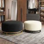 TENLE D83cm Round Pouf Stool- 2 Colors - Image 2