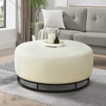 TENLE D83cm Round Pouf Stool- 2 Colors - Image 6
