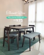 KEN Solid Wood Dining Chair-Walnut - Image 5