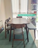 KEN Solid Wood Dining Chair-Walnut - Image 6