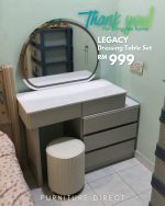 LEGACY Expandable LED Mirror Dressing Table Set - Image 7