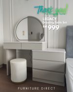 LEGACY Extendable LED Mirror Dressing Table Set - Image 8