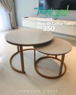 WELDER D70cm Nest Of Coffee Table-Gold - Image 4