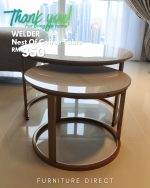 WELDER D70cm Nest Of Coffee Table-Gold - Image 5