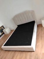 NECTAR Queen & King Divan Bed Frame-Beige - Image 6