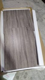 VISBY 120cm Study Desk With Bookcase-Grey Oak - Image 3