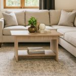 BARRETT 80x46CM Coffee Table-Dark Oak - Image 2