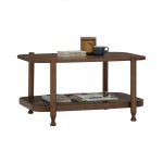 WELDON 90cm Full Solid Coffee Table-Cocoa - Image 2