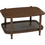 WELDON 90cm Full Solid Coffee Table-Cocoa - Image 3