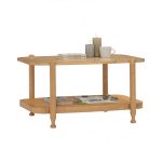 WELDON 90cm Full Solid Coffee Table-Natural - Image 5