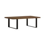 BRINHILL 120cm Solid Acacia Wood Coffee Table - Image 2