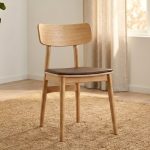 TACY Wooden Dining Chair-Natural