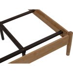 TRENTO Queen Size Wooden Bed Frame-Beech - Image 3