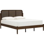 TRENTO Queen Size Wooden Bed Frame-Cocoa - Image 4