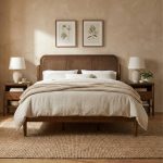TRENTO Queen Size Wooden Bed Frame-Cocoa - Image 3