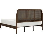 TRENTO Queen Size Wooden Bed Frame-Cocoa - Image 9