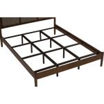 TRENTO Queen Size Wooden Bed Frame-Cocoa - Image 7