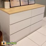 AISHA 6 Drawer Chest-Oak+White - Image 4