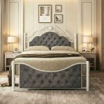 ALGHERO QueenSize Metal Bed Frame-5 Colors - Image 2