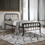 AMALFI Single Metal Bed Frame-Black - Image 2