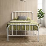 AMALFI Single Metal Bed Frame-White