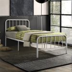 AMALFI Single Metal Bed Frame-White - Image 2