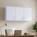 AUSTIN 3 Door Wall Mounted Hanging Cabinet-White