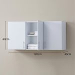 AUSTIN 3 Door Wall Mounted Hanging Cabinet-White - Image 3